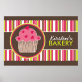 Whimsical Custom Bakery Poster (Voorkant)
