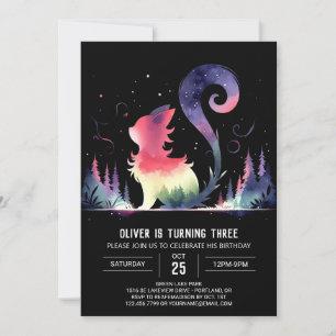 Whimsical Custom Cat Verjaardag Kaart