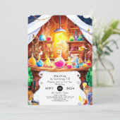 Whimsical Custom Kinderen Scientist Birthday Kaart (Staand voorkant)