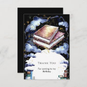 Whimsical Custom Magic Storybook Verjaardag Bedankkaart (Voorkant / Achterkant)