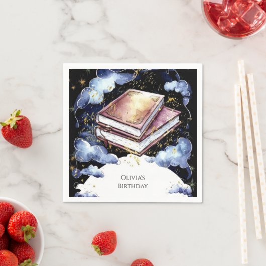 Whimsical Custom Magic Storybook Verjaardag Servet (Insitu)
