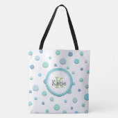 Whimsical Custom Polka Dot Canvas tas (Voorkant)