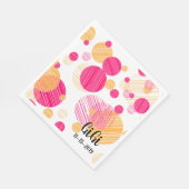 Whimsical custom Polka-Dot Pattern Servet (Hoek)