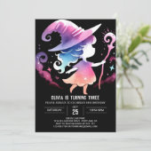 Whimsical Custom Wizard Verjaardag Kaart (Staand voorkant)