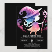 Whimsical Custom Wizard Verjaardag Kaart (Voorkant / Achterkant)