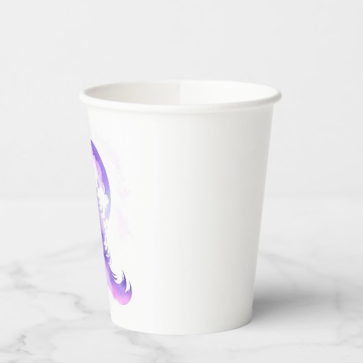 Whimsical Custom Woodland Wolf Verjaardag Papieren Bekers (Links)