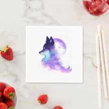 Whimsical Custom Woodland Wolf Verjaardag