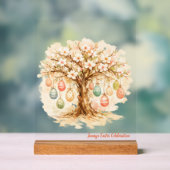 Whimsical Customizable Blooming Tree with Eggs Acryl Bord (Neutraal)
