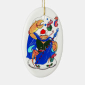 Whimsical Cute Alaska Wildlife kerstversiering Keramisch Ornament (Rechts)