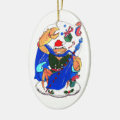 Whimsical Cute Alaska Wildlife kerstversiering Keramisch Ornament (Links)