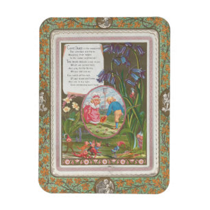 Whimsical Cute Antieke Valentijn, Kate Greenway Magneet