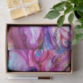 WHIMSICAL CUTE BLOEMENFEE IN ROZE, GOUD GLITTER TISSUEPAPIER (Geschenk)