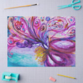 WHIMSICAL CUTE BLOEMENFEE IN ROZE, GOUDEN VONKJES TISSUEPAPIER (Craft)