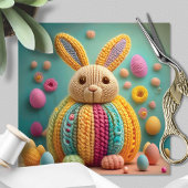 Whimsical Cute Bunny Easter Feestdagenkaart