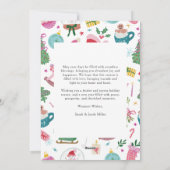 Whimsical Cute Colorful Christmas Feestdagenkaart (Achterkant)