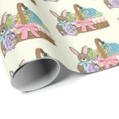 Whimsical Cute Fantasy Draken Paasmand Cadeaupapier (Rol Hoek)