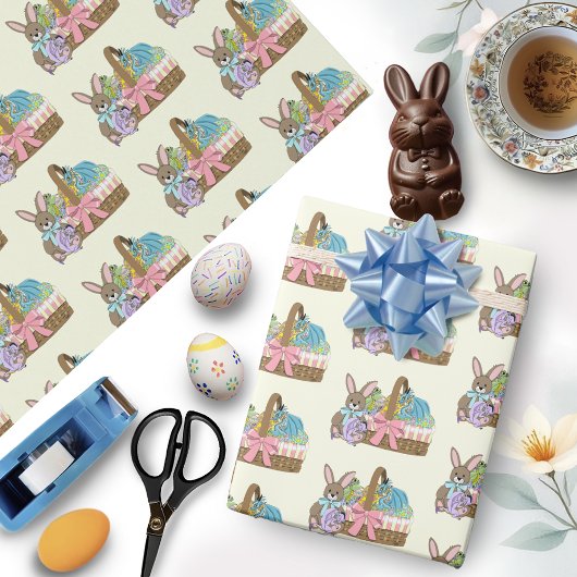 Whimsical Cute Fantasy Draken Paasmand Cadeaupapier