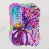 WHIMSICAL CUTE FLOWER FAIRY IN PINK, GOLD SPARKLES KAART (Voorkant / Achterkant)