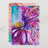 WHIMSICAL CUTE FLOWER FAIRY IN PINK, GOLD SPARKLES KAART (Voorkant / Achterkant)