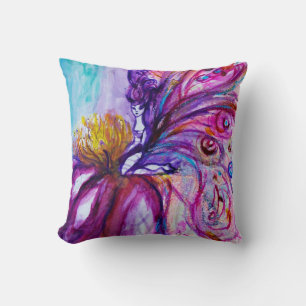 WHIMSICAL CUTE FLOWER FAIRY IN PINK, GOLD SPARKLES KUSSEN