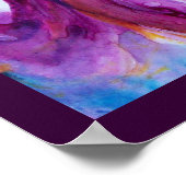 WHIMSICAL CUTE FLOWER FAIRY IN PINK, GOLD SPARKLES POSTER (Hoek)