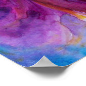 WHIMSICAL CUTE FLOWER FAIRY IN PINK, GOLD SPARKLES POSTER (Hoek)