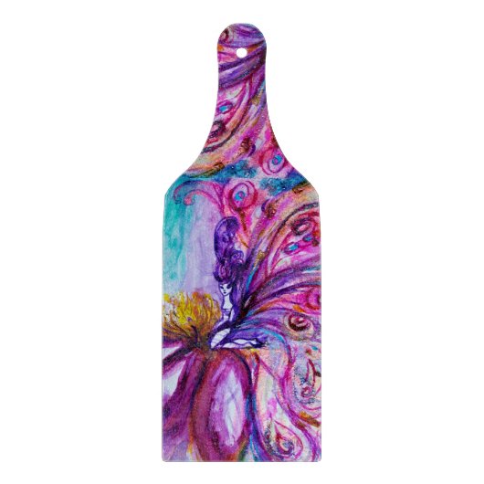 WHIMSICAL CUTE FLOWER FAIRY IN PINK, GOLD SPARKLES SNIJPLANK (Voorkant)