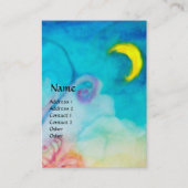 WHIMSICAL CUTE FLOWER FAIRY IN PINK, GOLD SPARKLES VISITEKAARTJE (Voorkant)