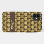 Whimsical Cute Green Owl Pattern 1 iPhone 5 Hoesje (Achterkant (horizontaal))