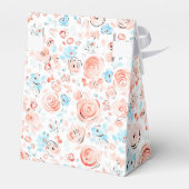 Whimsical Cute Hand Drawn Pastel Flowers Wedding Bedankdoosjes (Achterkant)