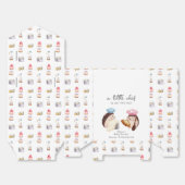 Whimsical Cute Hedgehog Chef Baker Baby Shower  Bedankdoosjes (Ongevouwen)