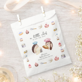 Whimsical Cute Hedgehog Chef Baker Baby Shower  Bedankzakje