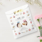 Whimsical Cute Hedgehog Chef Baker Baby Shower Bedankzakje (Gezegeld)