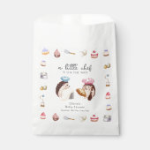 Whimsical Cute Hedgehog Chef Baker Baby Shower Bedankzakje (Voorkant)