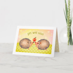 Whimsical Cute Hedgel kan snel goed worden Kaart