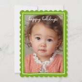 Whimsical Cute Icons Christmas CUSTOM PHOTO Feestdagenkaart (Voorkant)