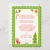 Whimsical Cute Icons Christmas CUSTOM PHOTO Feestdagenkaart (Achterkant)
