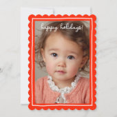Whimsical Cute Icons Christmas CUSTOM PHOTO Feestdagenkaart (Voorkant)