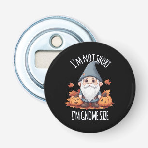 Whimsical Cute Kabouter in Herfst Button Flesopener