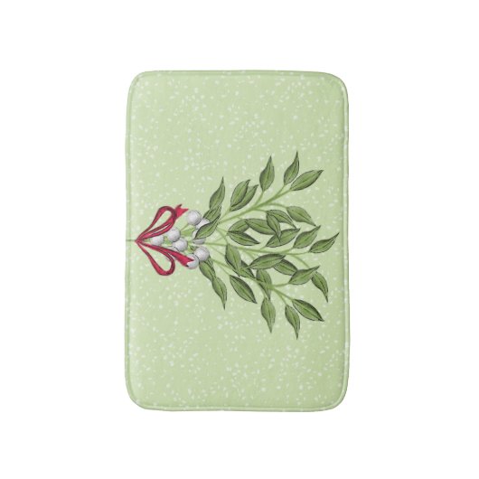 Whimsical Cute KerstBerries Badmat (Voorkant Verticaal)