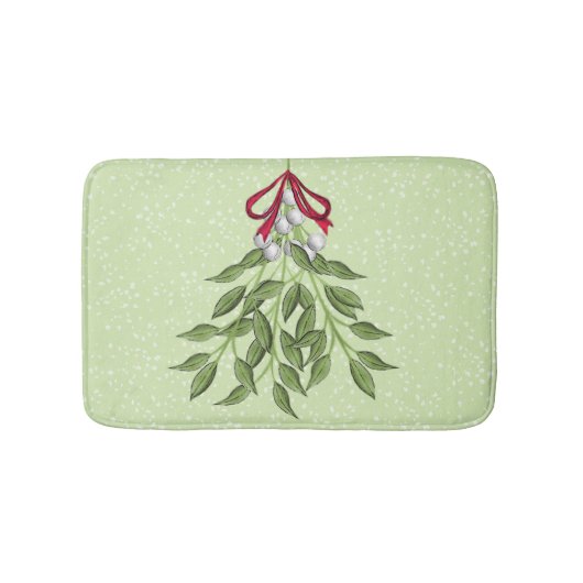 Whimsical Cute KerstBerries Badmat (Voorkant)