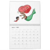 Whimsical Cute Mermaid ThBeschacht Kalender (Mar 2027)