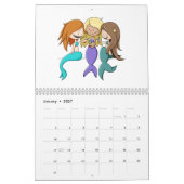 Whimsical Cute Mermaid ThBeschacht Kalender (Jan 2027)