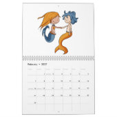 Whimsical Cute Mermaid ThBeschacht Kalender (Feb 2027)