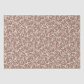 Whimsical Cute Mocha Bows Pattern Girly Gift Tissuepapier (Voorkant)