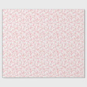 Whimsical Cute Pink Bows Pattern Girly Gift Cadeaupapier (Vlak)