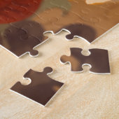 Whimsical Cute Red Fox in Autumn Forest Woodland Legpuzzel (Zijkant)