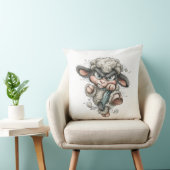 Whimsical Cute Sheep Kussen (Stoel)