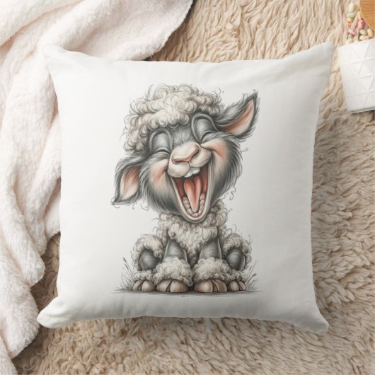 Whimsical Cute Sheep Kussen (Deken)