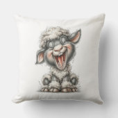 Whimsical Cute Sheep Kussen (Voorkant)